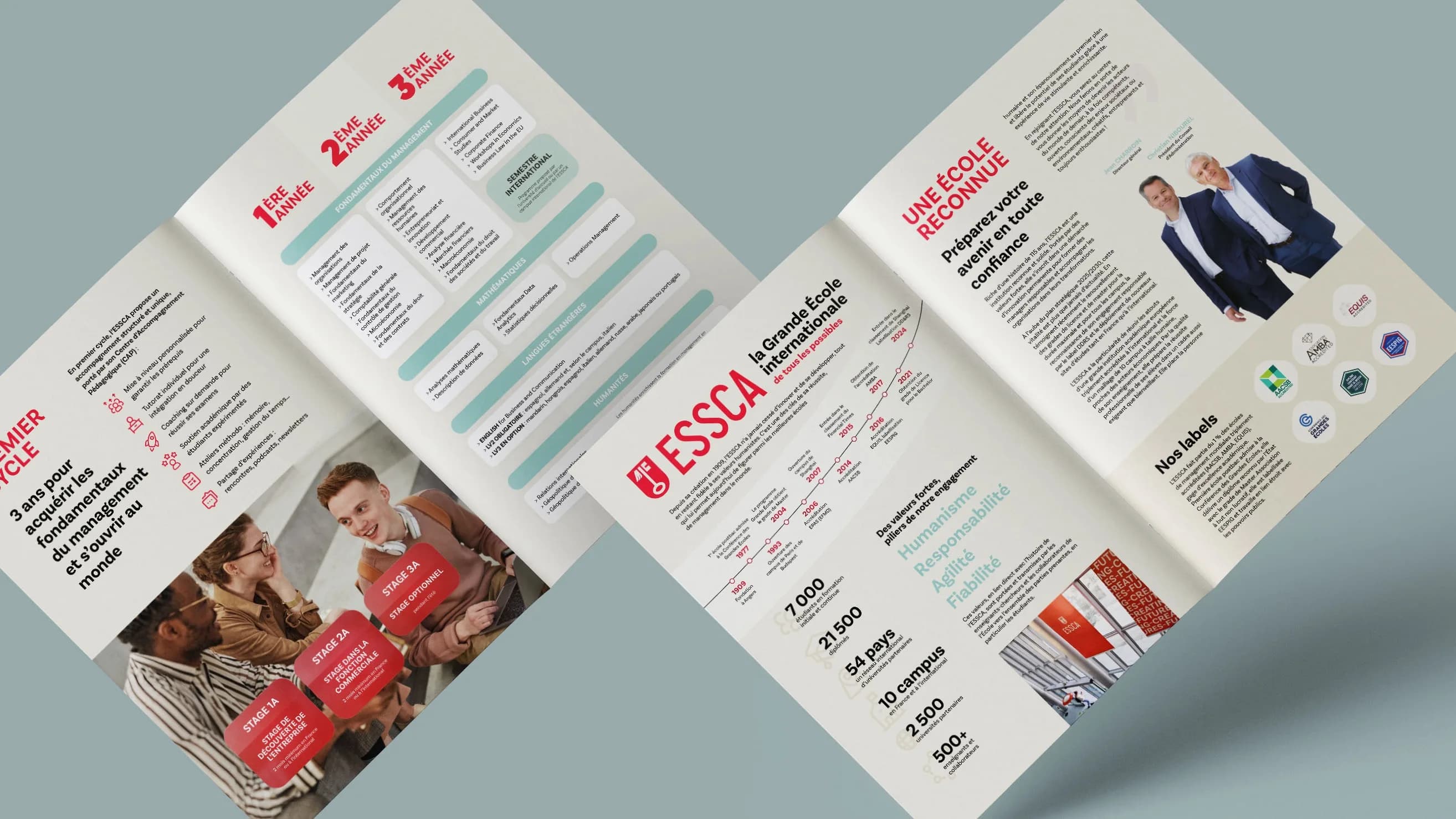 Design de brochure Programme Grande École