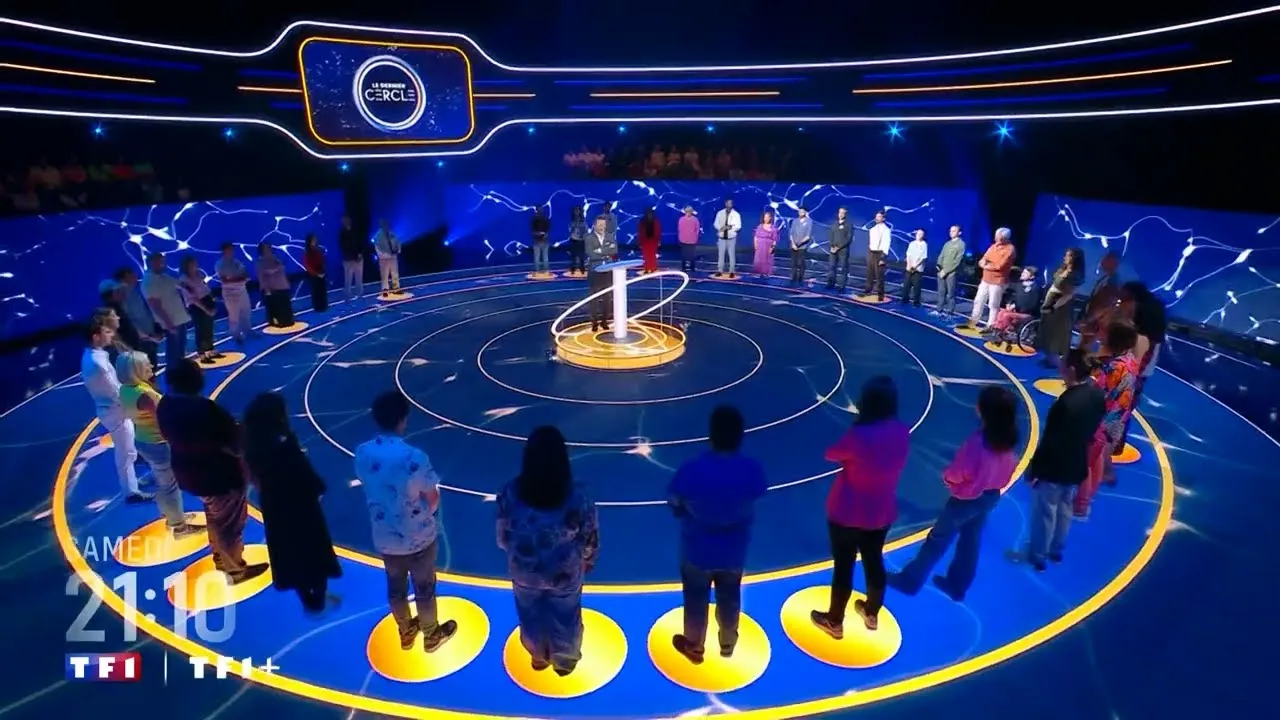 Habillage graphique et écrans d'épreuves d'une émission diffusée sur TF1